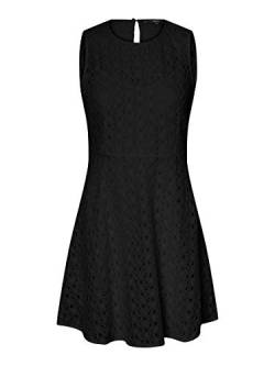 VERO MODA Damen VMALLIE LACE S/L Short Dress Color Cocktailkleid, Black, XS von VERO MODA