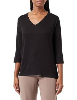 VERO MODA Damen VMBRIANNA 3/4 V-Neck Boo REP Pullover, Black, XS von VERO MODA