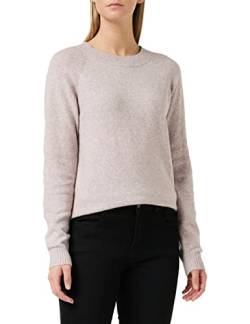 VERO MODA Damen VMDOFFY LS O-Neck Blouse GA NOOS 10201022, Woodrose/Melange, M von VERO MODA