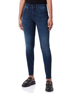 VERO MODA Damen VMEMBRACE MR Push UP SK J RI3131 NOOS Jeans, Dark Blue Denim/Detail:Black Washed, S/32 von VERO MODA