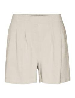 VERO MODA Damen VMJESMILO HW WVN GA NOOS Shorts, Silver Lining, XLW / 34L von VERO MODA