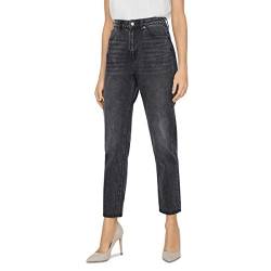 VERO MODA Damen VMJOANA HR MOM Ankle J LI106 Jeanshosen, Black, 26W / 30L von VERO MODA