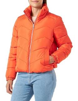 VERO MODA Damen VMLIGA Short Jacket BOOS Jacke, Tangerine Tango, L von VERO MODA