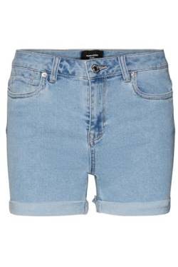 VERO MODA Damen VMLUNA MR FOLD Mix GA NOOS Shorts, Light Blue Denim, XXLW / 30L von VERO MODA