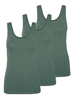 VERO MODA Damen VMMAXI My Soft UU Tank TOP GA 3PACK. Laurel Wreath/Laurel Wreath &. XL von VERO MODA