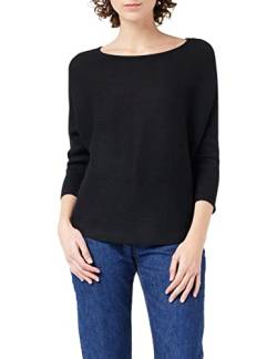 VERO MODA Damen VMNORA 3/4 Boatneck Blouse NOOS 10210570, Black, S von VERO MODA