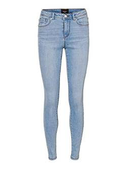 VERO MODA Damen VMTANYA MR S Piping VI352 NOOS Jeans, Blau (Hellblau), S/30 von VERO MODA