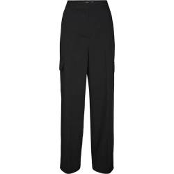 VERO MODA Damen VMZELDA HR Straight Cargo Pant NOOS Cargohose, Black, 42/30 von VERO MODA