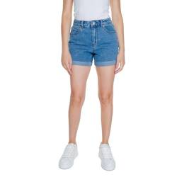 VERO MODA Damen VMZURI HR Loose Shorts Mix NOOS 10279493, Medium Blue Denim, L von VERO MODA