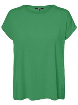 VERO MODA Damen Vmava Plain Ss Top Gajrs Noos T-Shirt, Bright Green, S von VERO MODA