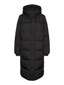 VERO MODA Damen Vmericaholly Long Down Jacket Noos Jacke, Schwarz, L EU von VERO MODA