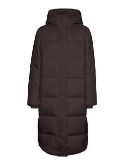 VERO MODA Damen Vmericaholly Long Down Jacket Noos Mantel, Coffee Bean, XS EU von VERO MODA