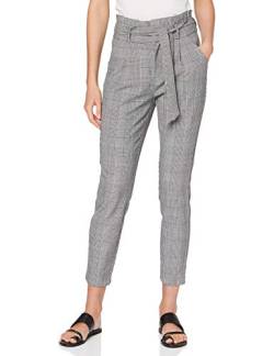 VERO MODA Damen Vmeva Hr Loose Paperbag Check Pant Noos Hose, Grau, M / 34L von VERO MODA