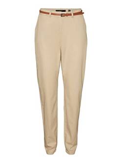 VERO MODA Damen Vmflashino Mr Regular Chino Pants, Irish Cream, XS / 30L von VERO MODA