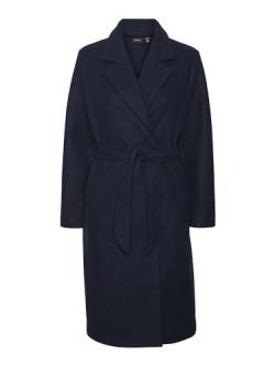 VERO MODA Damen Vmfortuneaya Ss23 Long Coat Noos Jacke, Navy Blazer/Detail:SOLID, L EU von VERO MODA