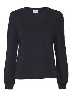 VERO MODA Damen Vmkerry Ls O-neck Top Vma Noos T Shirt, Schwarz, XS EU von VERO MODA