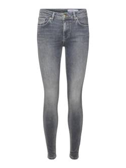 VERO MODA Damen Vmlux Mr Ri201 Ga Noos Slim Jeans, Medium Grey Denim, XS / 30L EU von VERO MODA