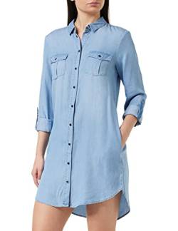 VERO MODA Female Midikleid Shirt- XSLight Blue Denim von VERO MODA