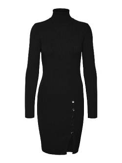 VERO MODA Female Strickkleid Normal geschnitten Rollkragen Curve Langes Kleid von VERO MODA