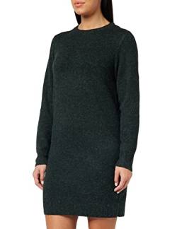 VERO MODA Mini Strickkleid Meliert Langarm Rundhals Regular Fit Kleid Kurz Basic Oberschenkellang VMDOFFY von VERO MODA