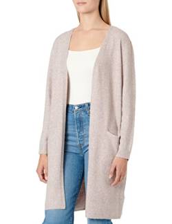 VERO MODA PETITE Women's VMDOFFY LS Long Open Cardigan GA Petite Strickcardigan, Woodrose/Detail:Melange, L/P von VERO MODA