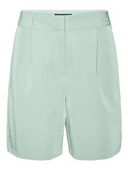 VERO MODA Shorts Elegante Kurze Stoffhose Leichte Casual Sommer Anzug Pants Oberschenkellang VMZELDA, Farben:Grün,Größe Damen:38 / M von VERO MODA