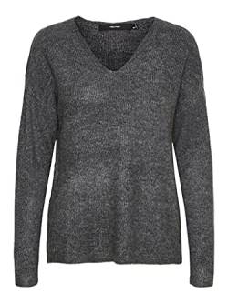 VERO MODA Strick Pullover V-Ausschnitt Langarm Sweater Knitted Jumper VMCREWLEFILE von VERO MODA