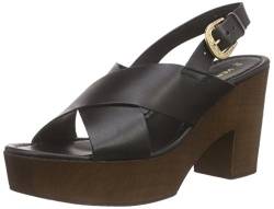 Vero Moda Damen VMFLICA Leather Sandal Clogs, Schwarz (Black), 36 von VERO MODA