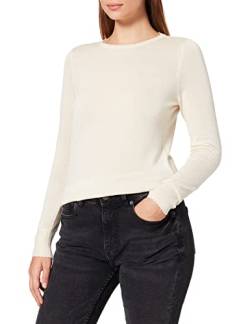 Vero Moda Damen VMLINNEA LS O-Neck Scallop Blouse GA Boo Pullover, Birch, S von VERO MODA