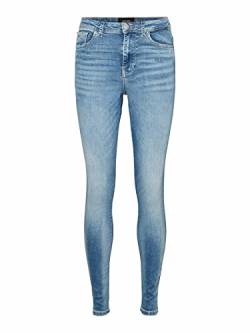 Vero Moda Damen VMSOPHIA HR Jeans RI351 NOOS Skinny Jeanshose, Light Blue Denim, XLW / 34L von VERO MODA