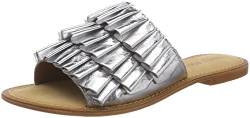 Vero Moda Damen VMTHEA Leather Sandal Slipper, Grau (Silver), 37 EU von VERO MODA