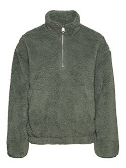 Vero Moda Damen Vmcozyemily Short Teddy Anorak Boos Jacke, Laurel Wreath, L von VERO MODA