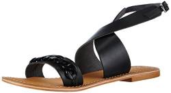 Vero Moda VMKAROLINE LEATHER SANDAL, Damen Knöchelriemchen Sandalen, Schwarz (Black), 38 EU von VERO MODA