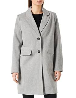 Vero Moda Women's VMBONUS Coat BOOS Mantel, Light Grey Melange, S von VERO MODA