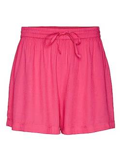 Vero Moda Women's VMBUMPY WVN NOOS Shorts, Pink Yarrow, M von VERO MODA