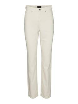 Vero Moda Women's VMDREW HR Straight Jeans RA401 Hose, Ecru, 26W / 32L von VERO MODA