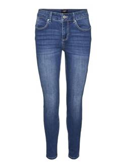 Vero Moda Women's VMSELA LR Slim Shape Jeans Hose, Medium Blue Denim/Detail:VI3316, XSW / 32L von VERO MODA