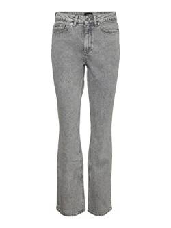 Vero Moda Women's VMSELMA HR Flared Slit Jeans RA204 Hose, Medium Grey Denim, 25W / 32L von VERO MODA