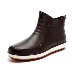 VERROL Gummistiefel Herren Regenstiefel Wasserschuhe kurz Arbeitsschuhe Wasserdichte Rutschfest Küche Outdoor von VERROL