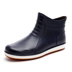 VERROL Gummistiefel Herren Regenstiefel Wasserschuhe kurz Arbeitsschuhe Wasserdichte Rutschfest Küche Outdoor von VERROL