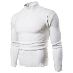 VERROL Herren Strickpullover Stehkragen Sweater Slim Fit Rollkragen Pullover Männer Bequem Warme Strick-Pulli von VERROL