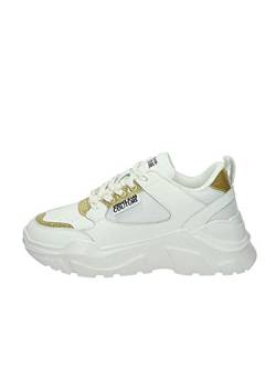 VERSACE JEANS COUTURE 72va3sc2 Sneaker Damen Weiss/Gold - 41 - Sneaker Low Shoes von VERSACE JEANS COUTURE