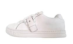 VERSACE JEANS COUTURE Damen-Sneakers aus Leder 74VA3SK9 Court Weiß, Weiß, 39 EU von VERSACE JEANS COUTURE