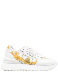 VERSACE JEANS COUTURE Sneaker Weiß Gold New Spik, weiß, 39 EU von VERSACE JEANS COUTURE