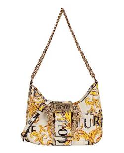 Versace Jeans Couture Barock Schultertasche, Umhängetasche, Weiß-Gold von VERSACE JEANS COUTURE