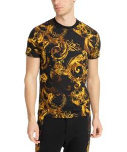 Versace Jeans Couture Herren T-Shirt Black - Multicolor L von VERSACE JEANS COUTURE