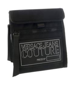 Versace Jeans Couture Schwarz Technicolor Stoff Signature Umhängetasche für Herren, Schwarz, 8.5x7.5x1 von VERSACE JEANS COUTURE