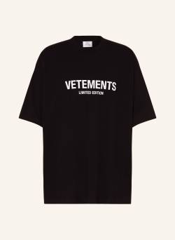 Vetements Oversized-Shirt schwarz von VETEMENTS