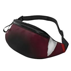 Niedliche Waschbär-Sport-Hüfttasche mit Reißverschluss und Kopfhörerloch, Laufgürteltasche mit verstellbarem Gürtel für Männer und Frauen, Vampirschläger, Einheitsgröße von VGFJHNDF