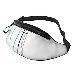 Turtle Write Sport-Hüfttasche mit Reißverschluss und Kopfhörerloch, Laufgürteltasche mit verstellbarem Gürtel für Damen und Herren, Blaues Boot, Einheitsgröße von VGFJHNDF